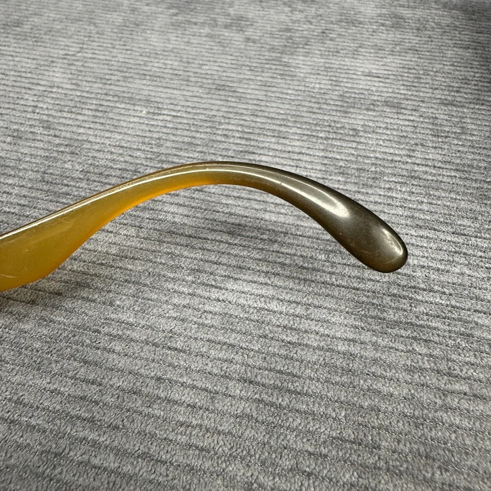 Vintage Y2K Austria Oversized Amber Green Gradient Eyeglasses 404 Retro Frames